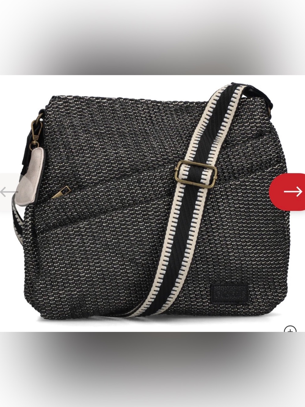 International brand Rieker Women's Shoulder Bag - Black & White $75